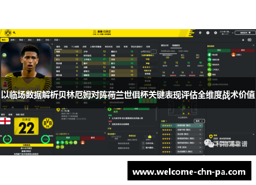 以临场数据解析贝林厄姆对阵荷兰世俱杯关键表现评估全维度战术价值 以临场数据解析贝林厄姆对阵荷兰世俱杯关键表现评估全维度战术价值